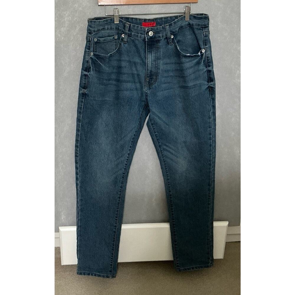 MBX Jeans Men’s 38x32 Slim Fit Straight Leg Med Wash Casual Stretch Denim